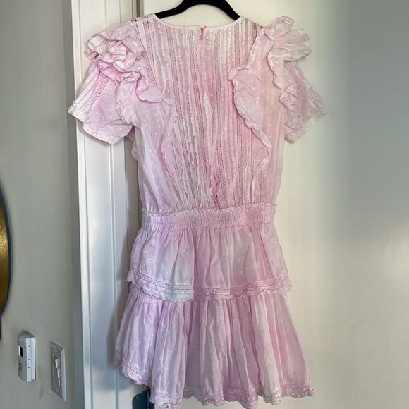Loveshackfancy Natasha Mini Dress in Peony Pink - Picture 6 of 7